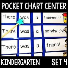 kindergarten pocket chart center set 4 5 sight word pocket chart activities