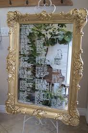 picture of xl ornate gold framed mirror seating chart