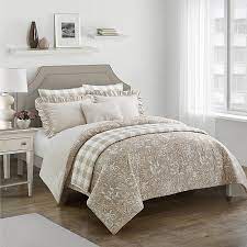 7pc Worthington Taupe Reversible Comforter Set Beige And Tan Comforter Sets Queen Comforter Sets Twin Comforter Sets