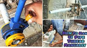 How To Make Gi Pipe Thread Manually Must Watch Youtube