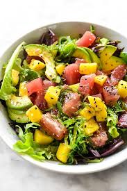 Too many poke bowl recipes disappoint with bland dressings and tasteless rice. Ahi Tuna Poke Avocado And Mango Salad With A Super Simple 3 Ingredient Dressing Foodieccrush Com Salad Lunch In 2020 Poke Bowl Recipe Healthy Recipes Bowls Recipe