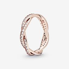 Use our ring size chart to discover which size is perfect for you. Twist Of Fate Ring In Pandora Rose Clear Cz Rose Gold Plated Pandora Us