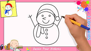 Dessin de bonhomme de neige facile allodessin. Comment Dessiner Un Bonhomme De Neige Facilement Etape Par Etape 1 Youtube
