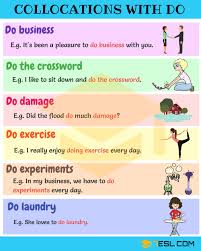 0shares Learn Useful Collocations With Do In English List Of Common Collocations With The Word Do You Can English Collocations English Phrases Learn English