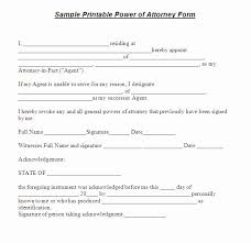 Printable Power Of Attorney Elegant Free Printable Power Of Attorney Form Generic In 2020 Power Of Attorney Form Power Of Attorney Letter Templates Free