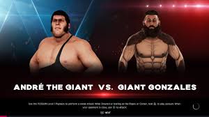 He was best known for his appearances in world championship wrestling under the ring name el gigante between 1989 and 1992 and in the world wrestling federation under the ring name giant gonzález in 1993. Wwe 2k20 Andre The Giant Vs Giant Gonzalez Youtube
