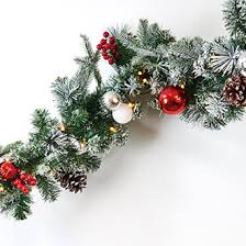 You'll find so many uses for the ceremony and vickerman durango spruce artificial wreath with 200 clear lights, 48″. Spruce Garland 2 7m O 30cm 50 Led Lights Battery Pobra A S