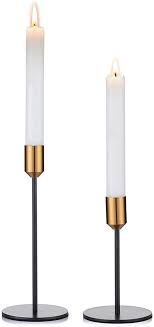Candlesticks x 2 1895s art nouveau brass candles ecclesiastical made in scotland. Amazon Com Nuptio Candlestick Holders Taper Candle Holders 2 Pcs Candle Stick Holders Set Gold Black Brass Candlestick Holders Set Table Decorative Modern Candle Holders For Tapered Candles S L Kitchen