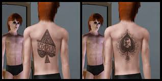 Ace of spades tattoo has the original value. Mod The Sims Ace Of Spades 5 Tattoos