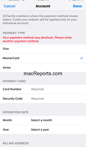 We did not find results for: Your Payment Method Was Declined Please Enter Another Payment Method Macreports