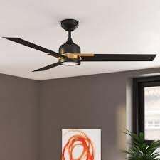 52 Murakami 3 Blade Led Standard Ceiling Fan With Remote Control And Light Kit Included Ceiling Fan Ceiling Fan With Remote Led Ceiling Fan