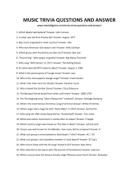 Free printable elvis word search. 55 Best Music Trivia Questions And Answers Learn New Facts