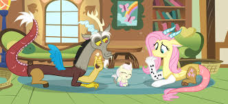 1859062 Artist Velveagicsentryyt Discord Discoshy Draconequified Draconequus Female Fluttershy Hybrid My Little Pony Pictures Mlp My Little Pony Mlp