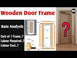 Maybe you would like to learn more about one of these? Wooden Work Cost For House Rate Analysis Of Wooden Door Youtube