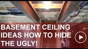 Basement ceiling insulation is a great way to improve your home's energy efficiency and lower your bills. Basement Ceiling Ideas Planning Your Way Around The Obstacles Youtube