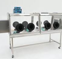 Double Side Full-View Stainless Steel Glove Box Isolators