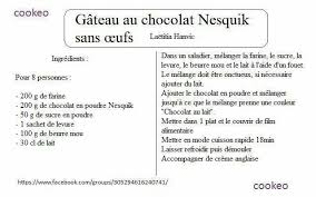 Gateau Au Nesquick Sans Oeufs Cookeo Recette Tagliatelle Au Saumon Fume Pommes De Terre Tranchees
