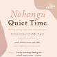 Nohongū Quiet Time @ The Library event image