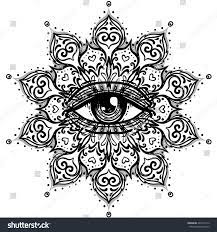 Supercoloring.com is a super fun for all ages: All Seeing Eye In Ornate Round Mandala Pattern Royalty Free Stock Vector 426210112 Avopix Com