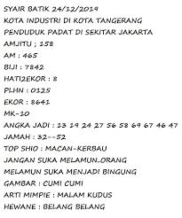 Syair Hk Kalong Terbaru Antoni Gambar