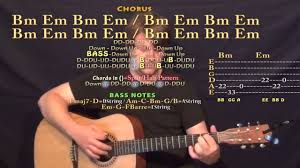 Same Old Love Selena Gomez Guitar Lesson Chord Chart Bm Em G