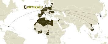 Vertical direction, the direction aligned with the direction of the force of gravity,up or down, as materialized with a plumb line. Where Active Fertikal Fertikal