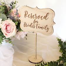 Reserved For Bride S Family Table Sign Rustic Wedding Etsy In 2020 Signing Table Wedding Rustic Wedding Table Reserved Wedding Signs