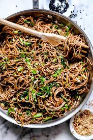 Sesame Soba Noodles Foodiecrush Com Soba Noodles Sesame Recipe Healthy Soba Noodles Soba Noodles Recipe Soba Noodle Recipe Chicken