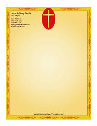 All templates > letterheads > religious & organizations. Cross Letterhead