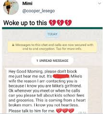 Get paid to write for us! Sidechic Shares Heartbreaking Message She Allegedly Received From Her Sugar Daddy S Wife