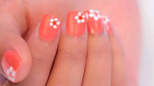 Try your luck for sure, girl! Easy Flower Nail Art For Beginners Youtube