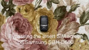 Usually it is an 8 or 16 digit number and in some cases it may be a set of codes. Bypassing The Insert Sim Screen On Samsung Sgh D600 Youtube