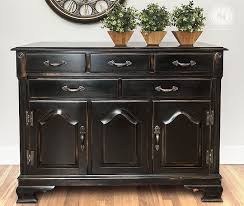 Diy Pottery Barn Knock Off 80 S Buffet Restyle Pottery Barn Furniture Black Painted Furniture Painted Bedroom Furniture