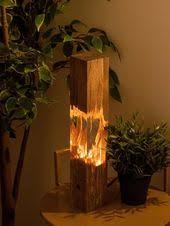 Epoxy Wood Lamp Lamp Night Lamp Resin Table Decor Decor Etsy Lampen Nachtlampen Holzlampe Harztisch