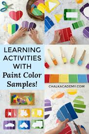 6 Educational Paint Chip Activities For Toddlers And Preschoolers Toddler Activities Learning Colors Activities Preschool Activities