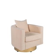 Art Deco Irina Cream Swivel Barrel Chair In 2020 Swivel Barrel Chair Barrel Chair Chair