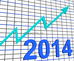 Image Of Twenty Fourteen Graph Chart Shows Increase In 2014