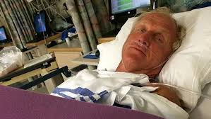 Chainsaw slip a close shave for Norman