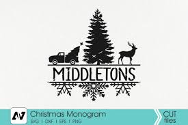 Download Christmas Monogram Graphic By Pinoyartkreatib Creative Fabrica PSD Mockup Templates