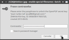 An imported public key can be used to encrypt documents to a pgp 2.x private. Como Firmar Digitalmente Un Documento De Libreoffice Con Openpgp