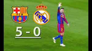 This is a list of all matches contested between the spanish football clubs barcelona and real madrid, a fixture known as el clásico. Barcelona Vs Real Madrid 5 0 Youtube