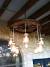 Farmhouse Wagon Wheel Chandelier