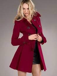 Victoria S Secret Bordo Renk Bayan Kase Kaban Modeli Moda Moda Stilleri Manto