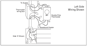 Refer to the wiring diagram below that corresponds to your thermostat application. Wired In Five Baseboard Heaters 240v With Controls Fta2a No Fixya