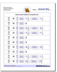 Reducing Fraction Worksheets 1 Improper To Mixed Form Worksheet Reducing Fraction W Math Worksheets Free Printable Math Worksheets Printable Math Worksheets