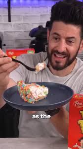 Fruity Pebbles No Bake Cheesecake 🤩 #Dessert #EasyRecipe #NoBake  #Cheesecake