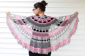 Crochet is a popular needle craft that uses a hook and yarn or thread. Mia Shawl Crochet Pattern Stunning String Studio