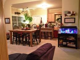 small open concept kitchen living room