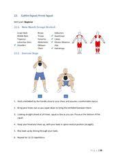 22 Goblet Squat Front Squat Skill Level Beginner 22 1 Main Muscle Groups Worked Lower Back Middle Back Tr Kettlebell Workout Kettlebell Kettlebell Cardio