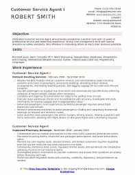 customer service agent resume samples